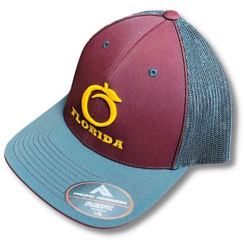 FH Flex Fit Garnet/Grey Gold logo