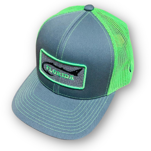 Rugged Series Charcoal/Neon Green Fish Hook'd