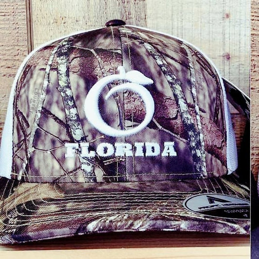 Florida Snapback Camo/White White logo