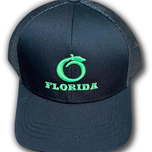 Florida Heritage Black-Neon Green logo Youth snapback