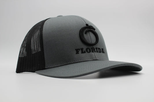 The Ridge Trucker Charcoal/Black Black logo