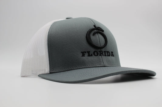 The Ridge Trucker Charcoal/White Black logo