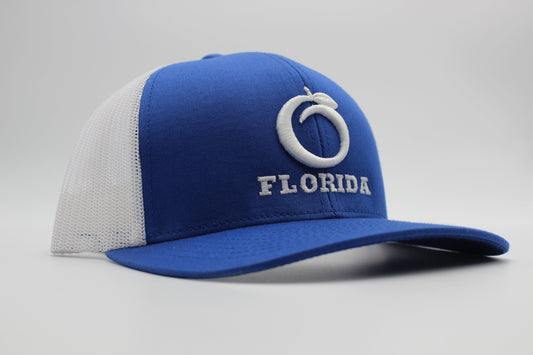 The Ridge Trucker Royal/White White logo