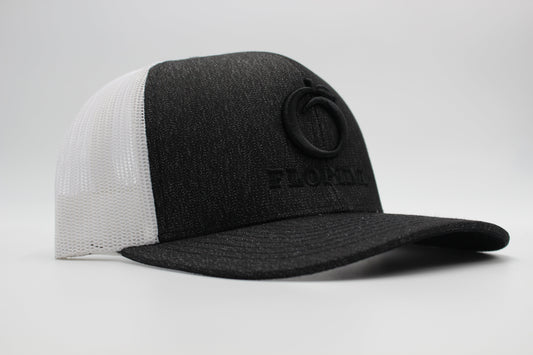 Florida Snapback Heather Black/White Black logo