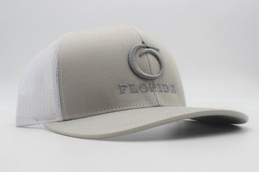 The Ridge Trucker Silver/White Silver logo