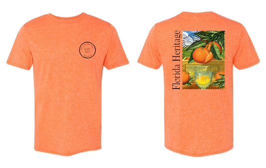 Orange Stamp Logo Tee