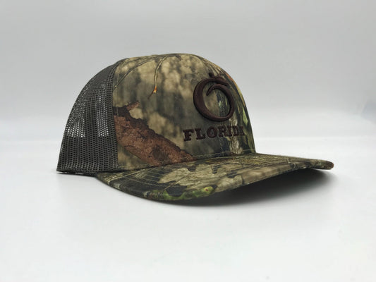 Florida Snapback Camo/Brown Brown logo