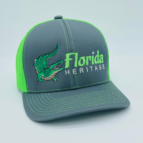 The Heritage Gator Charcoal/Neon Green