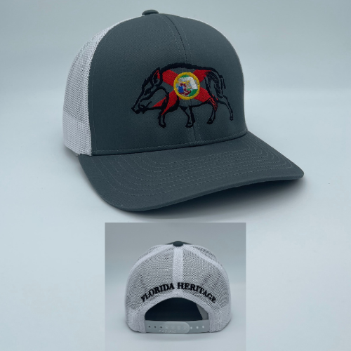 FHA Florida Flag Boar Charcoal/White