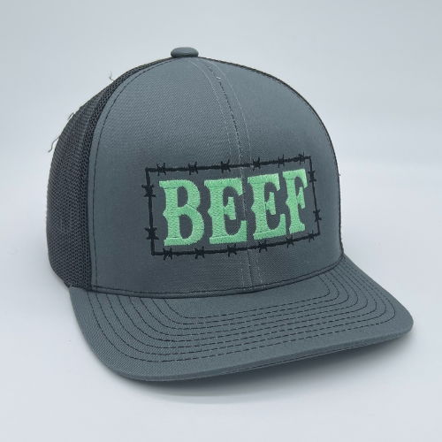 Florida Heritage BEEF Charcoal/black hat