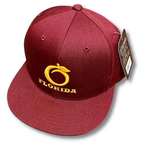 Florida Heritage Flat bill Garnet/Gold (snapback)