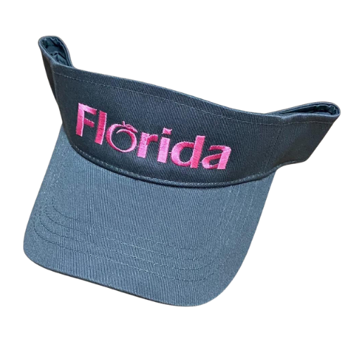 Florida Heritage Visor Charcoal/Pink