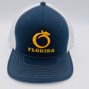 The Ridge Trucker Navy/White Gold logo