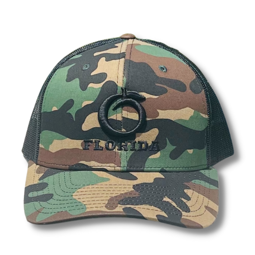 Florida Snapback Old Camo/Black Black logo