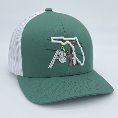 Florida True Lineman Green/White hat