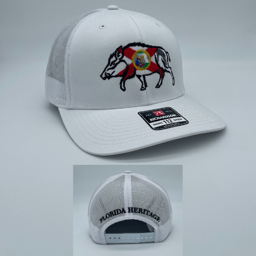 FHA Florida Flag Boar White/White